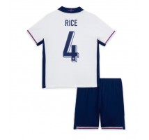 Anglia Declan Rice #4 Koszulka Podstawowa dzieci ME 2024 Krótki Rękaw (+ krótkie spodenki)